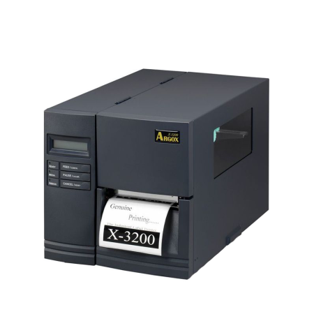 Argox  X-3200E-SB (термо/термотрансферная печать, 300 dpi, интерфейсы LPT, RS, USB, ширина печати 104мм, скорость 127мм/с, НОЖ)