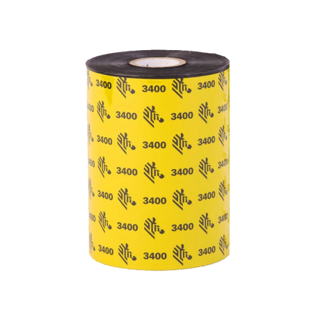 Красящая лента (Риббон) Zebra 3400 Wax/Resin High-performance (89mm x 450m, wax/resin, втулка 1